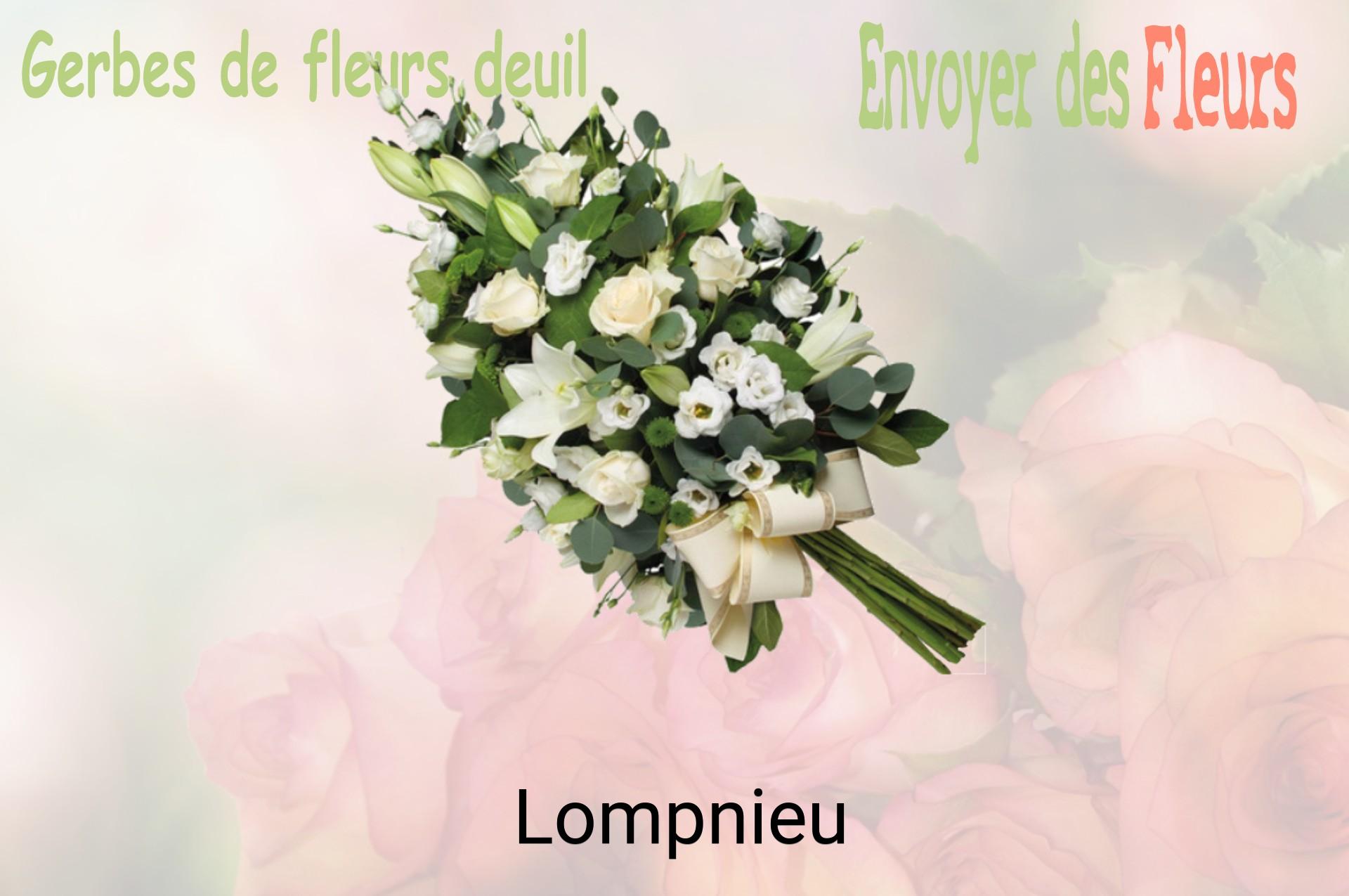 Gerbe de fleurs de deuil livrée à Lompnieu